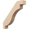 Ekena Millwork 3-inch W x 18-inch D x 18-inch H Copenhagen Rough Cedar Woodgrain TimberThane Knee Brace, Primed BRCUR03X18X18CHGRCPR - alternate 1